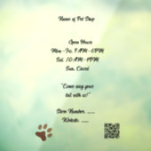 ペットショップ用透明カスタムカット窓用フィルム ウィンドウサイン (シート3)