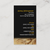 ペットショップ/ペットの世話のための毛皮で覆われた名刺 名刺 (裏面)