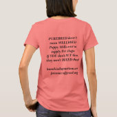 ペットショップPROFITで苦しむ Tシャツ (裏面)