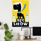 ペットショー1937 WPAヴィンテージポスター ポスター (ホームオフィス)