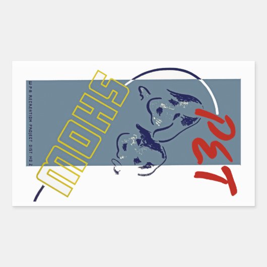 ペットショー 長方形シール (正面)