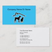 ペットシルエットの名刺 名刺 (正面/裏面)