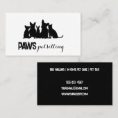 ペットシルエットペチング 名刺 (正面/裏面)