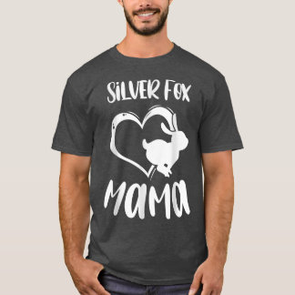 ペットシルバーキツネママラビットオーナーマザー女性少女 Tシャツ