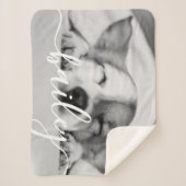 ペットシンプルのモダンエレガント名と写真 シェルパブランケット (正面)