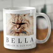 ペットシンプルメモリモダンーのシックな家族写真 コーヒーマグカップ