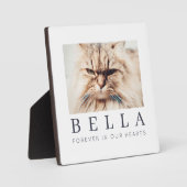 ペットシンプルメモリモダンーのシックな家族写真 フォトプラーク (正面)