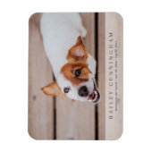 ペットシンプルメモリモダンーカスタムとフォトカード マグネット (縦)