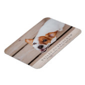 ペットシンプルメモリモダンーカスタムとフォトカード マグネット (左側)