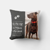 ペットシンプルメモリモダンー詩写真 クッション (正面)