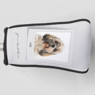 ペットシーズー（犬）Tzuフォトフレームパーソナライズされたパパ ゴルフヘッドカバー