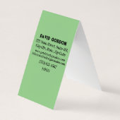 ペットシーティング&ドッグウォーカーカラフルフローラパークシック 名刺 (裏面)