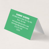 ペットシーティング&ドッグウォーカーカラフルフローラパークシック 名刺 (裏面)