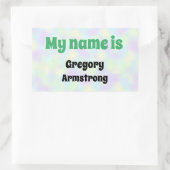 ペットスターおもしろいブディーズネーム 長方形シール (バッグ)