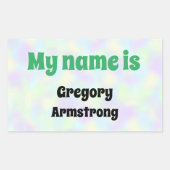 ペットスターおもしろいブディーズネーム 長方形シール (正面)