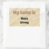 ペットスターサンセットポニー名タグ 長方形シール (バッグ)