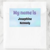 ペットスターボニーバニーの名前タグ 長方形シール (バッグ)