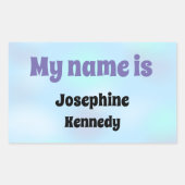 ペットスターボニーバニーの名前タグ 長方形シール (正面)