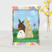 ペットスターボニーバニーズ誕生日 カード (黄色い花)