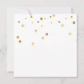 ペットスター |フォトペット誕生日パーティー金ゴールド 招待状 (裏面)