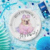 ペットスター | Let's Pawty Photo Pet Dog誕生日 ペーパープレート (パーティー)