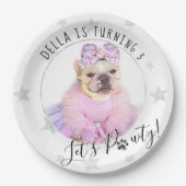 ペットスター | Let's Pawty Photo Pet Dog誕生日 ペーパープレート (正面)