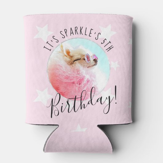 ペットスター | Photo Pet誕生日パーティスター 缶クーラー (裏面)