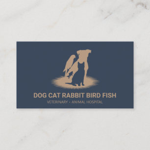 ペットストアブティック 猫 犬 鳥 うさぎ 魚 名刺