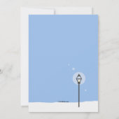 ペットスノーグローブホリデーカード 招待状 (裏面)