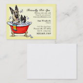 ペットスパグルーミングブティックハッピーファンシー 名刺 (正面/裏面)