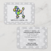 ペットスパドッグトリマービジネスレインボープードルGY 名刺 (正面/裏面)
