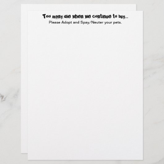 ペットスペイニューターがペット過疎引用文を採用 (正面/裏面)