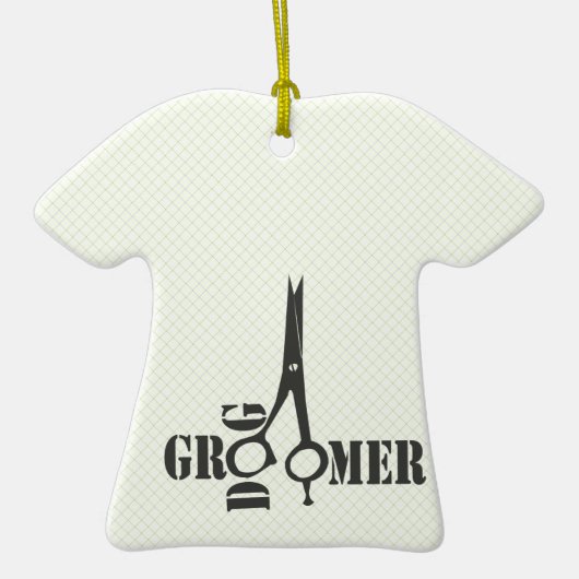 ペットス名門私立校風のテクールィリストトリマーの感謝 メタルオーナメント (正面)