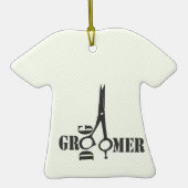 ペットス名門私立校風のテクールィリストトリマーの感謝 メタルオーナメント (裏面)