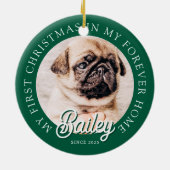 ペットズマイ初めてのクリスマスインフォーエバーホームモダン セラミックオーナメント (裏面)