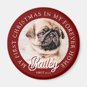 ペットズマイ初めてのクリスマスインフォーエバーホームモダン マグネット (正面)