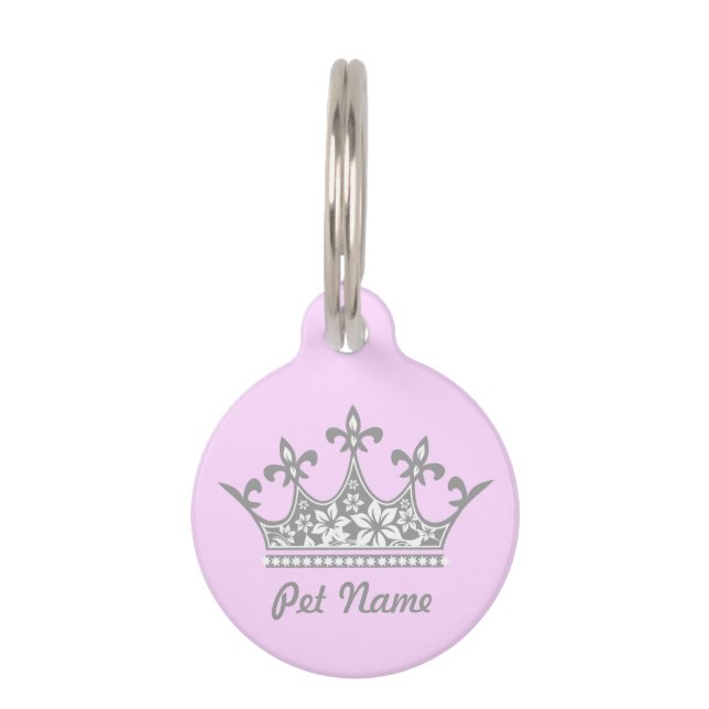 ペットタグのプリンセス ペット　ネームタグ (正面)