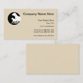 ペットテーマのマット 名刺 (正面/裏面)