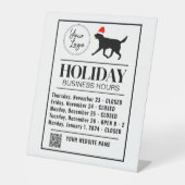 ペットデイサービスビジネスアワーズホリデイテンプレート 台座サイン (正面)