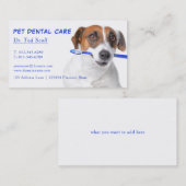 ペットデンタルケア獣医歯科 名刺 (正面/裏面)