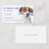 ペットデンタルケア獣医歯科 名刺 (正面/裏面)