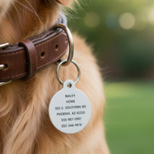 ペットトラベルバケーションホームドッグキャットラベル2つのアドレス ペット　ネームタグ