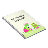 ペットトリマーのビジネス ノートブック (右側)