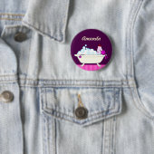 ペットトリマーの犬のBath 缶バッジ (インサイチュ)