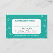 ペットトリマーアポイントメント名刺 名刺 (裏面)