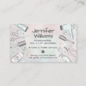 ペットトリマーインホーム&モバイルドッグ&キャットグルーミングB 名刺 (正面)