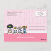 ペットトリマースパドッグキャットローブピンクのクーポンメーラー ポストカード (裏面)