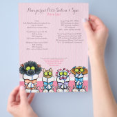 ペットトリマースパドッグキャットローブピンク価格シート チラシ (手)