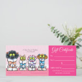 ペットトリマースパ犬キャットローブ商品券 (スタンド正面)