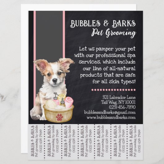 ペットトリマーティアフ遠くにライヤー (正面/裏面)